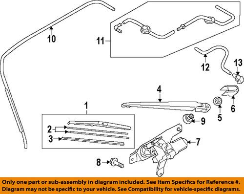 Mazda oem dr6167421 windshield wiper arm/wiper arm