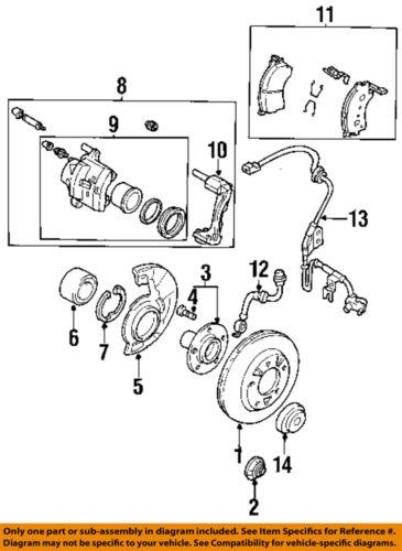 Mazda oem gpyb3323zg disc brake pad/brake pad or shoe, front