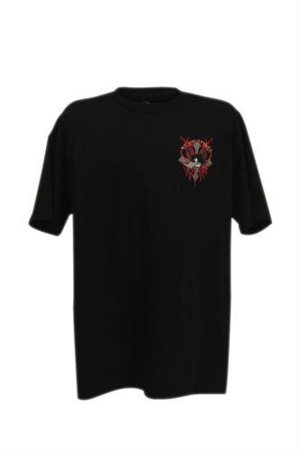Ghh t-shirt cotton black mr horsepower tattoo pinstripe logo men's 2xl ea