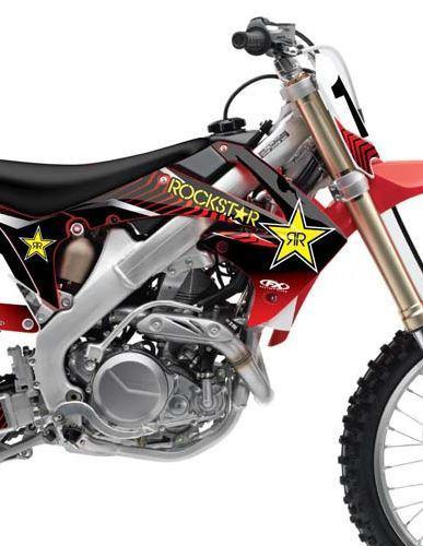 Factory effex rockstar tank & shroud graphics kit fits crf450 05-08