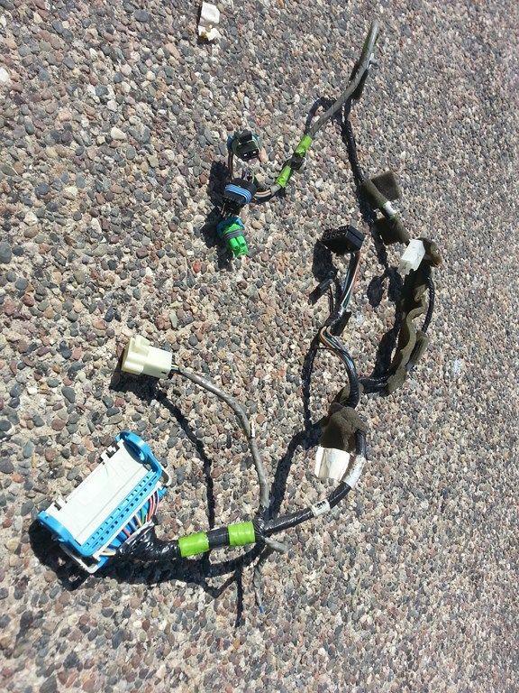 01 s10 blazer rh passenger front door wiring harness pw pl pm 