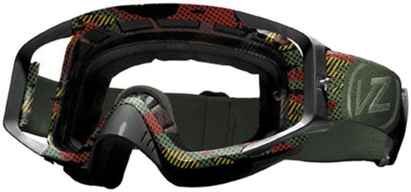 Vonzipper porkchop mx/offroad/motocross adult goggles,camo satin/red,one size