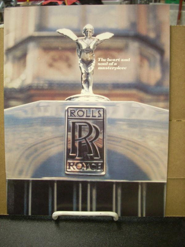 1978 78 rolls royce dealer sales brochure folder catalog