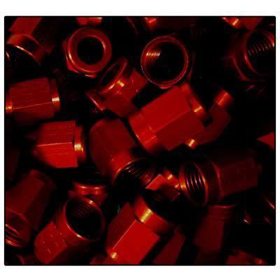 Nitrous express 16161 adapter fitting pipe fitting b-nut -3 an red