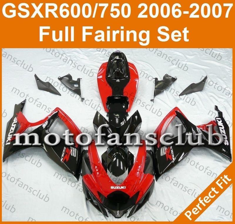 Fit suzuki gsxr 750 gsxr 600 06 07 gsx-r 2006 2007 fairing bodywork k6 #55 c