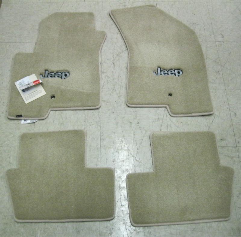 2014+ jeep patriot extra plush beige custom carpet floor mats with logo
