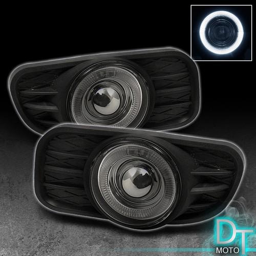 Smoke 99-03 grand cherokee halo projector bumper fog lights lamp w/switch smoked