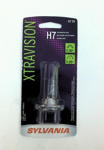 Sylvania xtravision halogen headlight single bulb - h7 xv