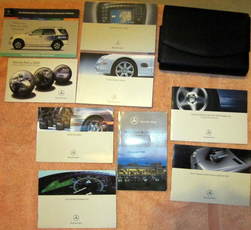 2003 mercedes sl500 sl55 amg owners manuals with case