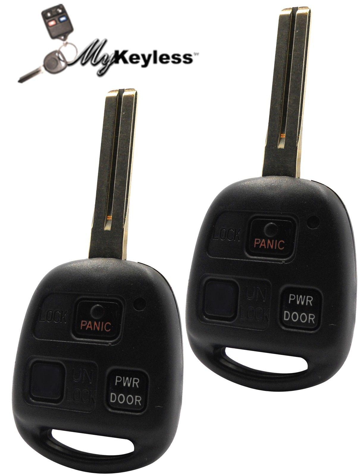 New lexus replacement key keyless entry remote keyfob fob combo - 3 button pair