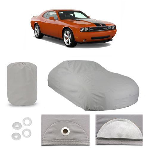 Dodge challenger srt 5 layer car cover outdoor fit water proof rain sun uv dust