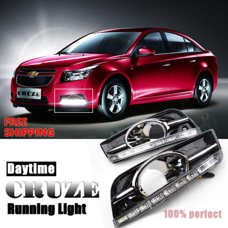 New high power led fog daytime running light lamps for chevrolet cruze 2009-2012