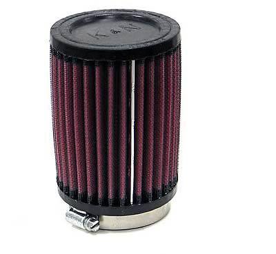 Two (2) k&n universal rubber filter 2-1/2" 5 deg flange 3-1/2"od 5"h rb-0710