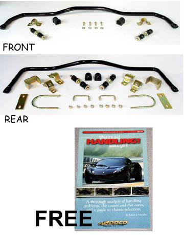 New! camaro firebird nova 1 1/8" sway bar front & rear 1967-1969 kit usa made