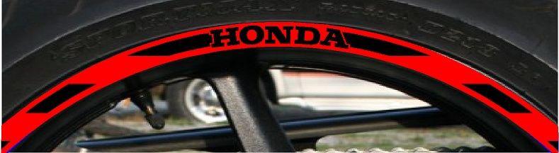 New! custom printed rim stripes wheel tape with honda *cool new design!  a7