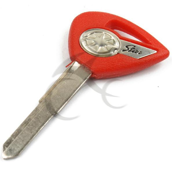 New red blank key blade for yamaha star xv1900 xvs1300 xvs950 xvs400 xvs650