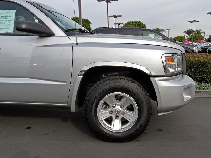 Dodge dakota without flares 05-11  polished stainless fender trim - tp2423