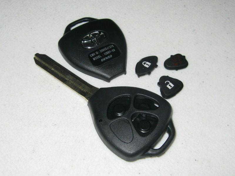 07 08 09 toyota rav4 remote uncut key shell new case