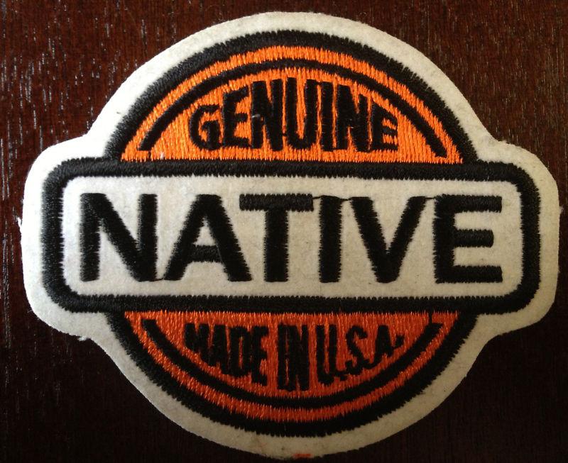 Motorcycle harley style biker genuine made in the usa native patch