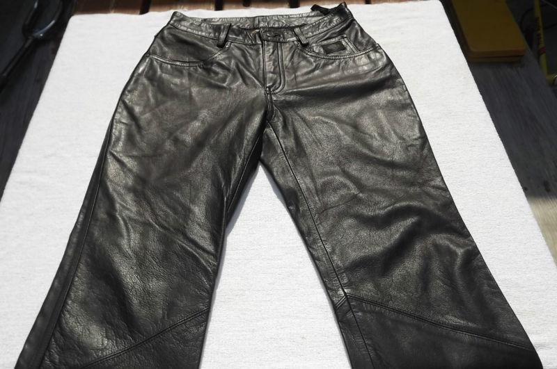 Harley davidson women's black leather pants