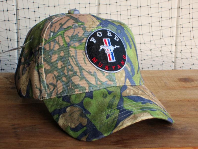 New nwt ford mustang logo camouflage baseball golf driving hat cap automobile nr