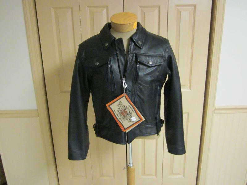 Women harley davidson nevada style leather jacket size l nwt's