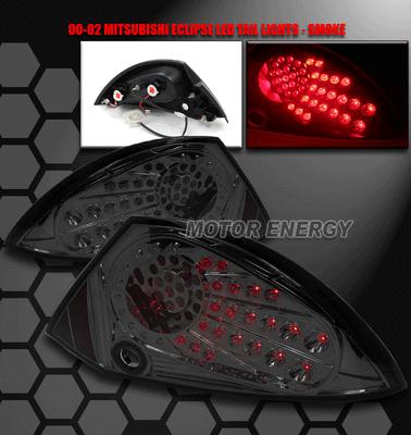 2000 2001 2002 mitsubishi eclipse led altezza tail brake light lamp smoke spyder