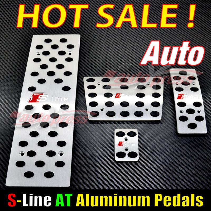 Audi s-line a4 a4l a5 a6 a6l a8 a8l b6 b7 q5 mt aluminum pedals set auto 4 pcs