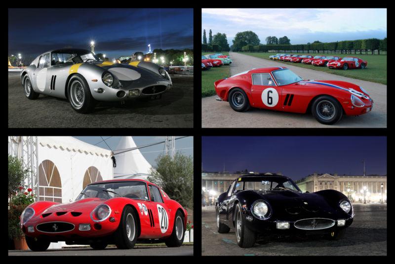 Ferrari 250 gto hd poster classic super car collage print multiple sizes avail