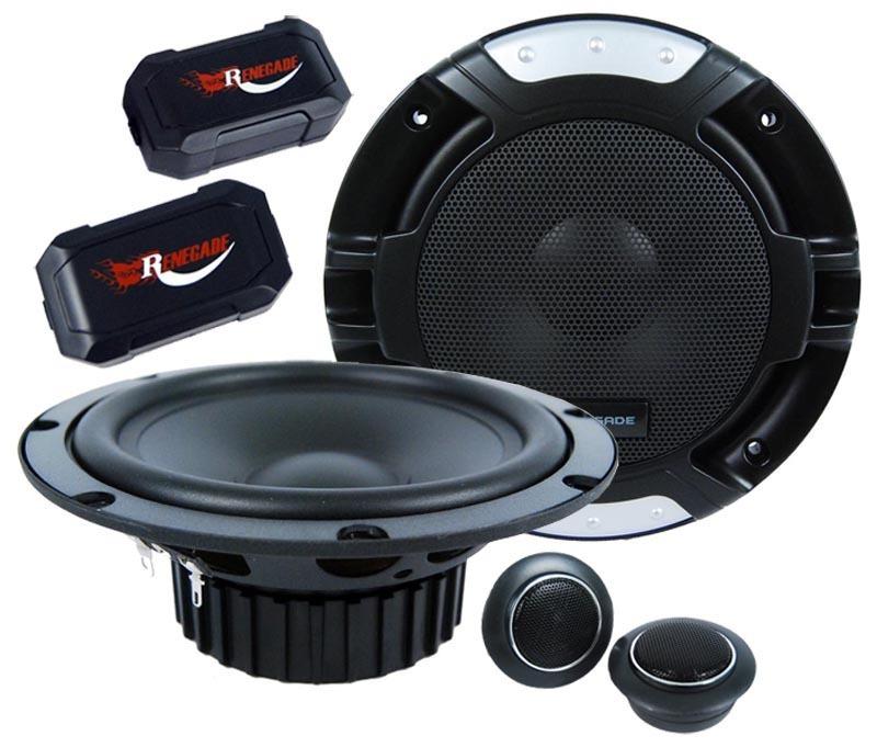 Renegade by rockford fosgate rx6.2c 6.5" 400w car component speakers