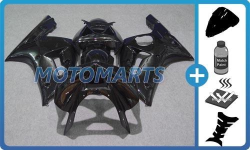 5 in 1 bundle for kawasaki ninja zx6r 03 04 body kit fairing & windscreen ai