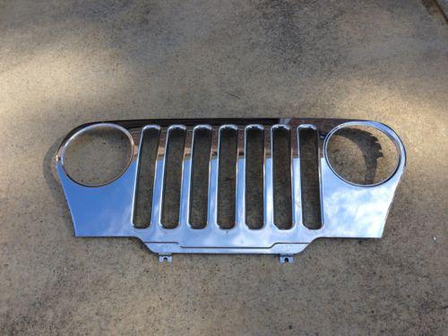 97-06 jeep wrangler chrome grill