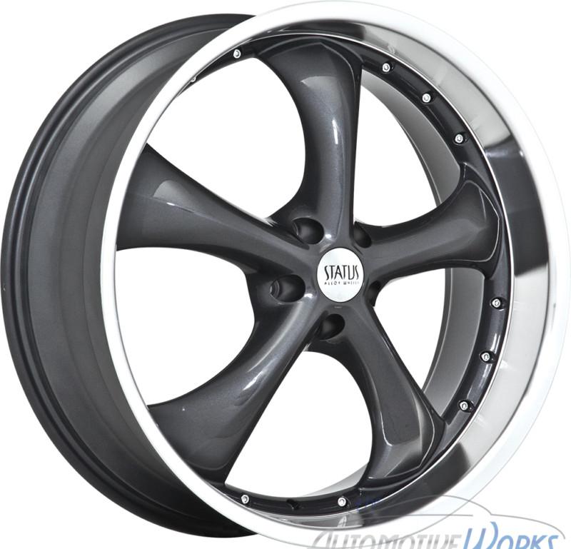 Sell 22x8 5 Status Retro 5x114 3 5x4 5 35mm Charcoal Rims Wheels Inch