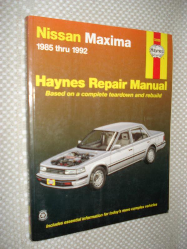 1985-1992 nissan maxima service manual shop book 86 87 88 89 90 91 haynes