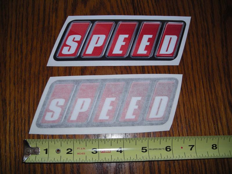  (2) speed channel tv  decals sticker nascar nhra  racing race muscle car pinks