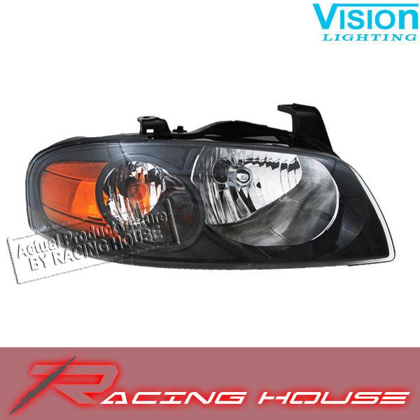 Right passenger side headlight kit unit 2004-2006 nissan sentra se-r spec v