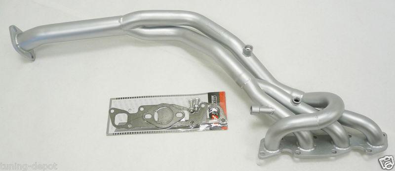 Obx mild steel header exhaust 1991 92 93 94 nissan 240sx 16v 2.4l dohc ka24de