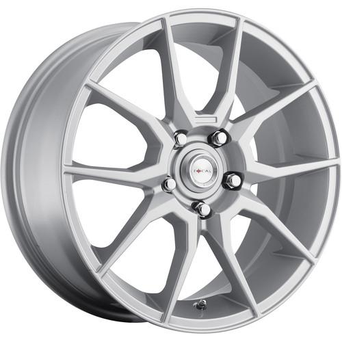 16x7 silver focal notch (424) wheels 5x100 +42 dodge neon 5-lug stratus