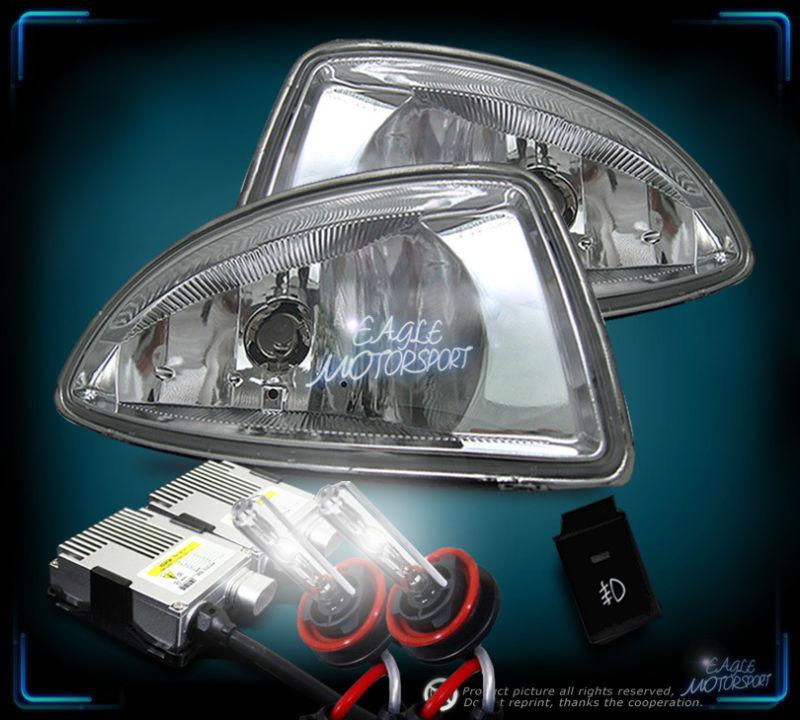 2004-2005 honda civic jdm clear fog lights/6000k xenon hid