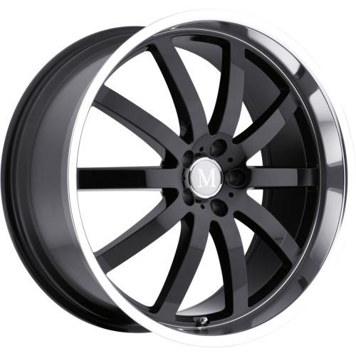 17x8 black mandrus wilhelm wheels 5x112 +25 audi allroad tt