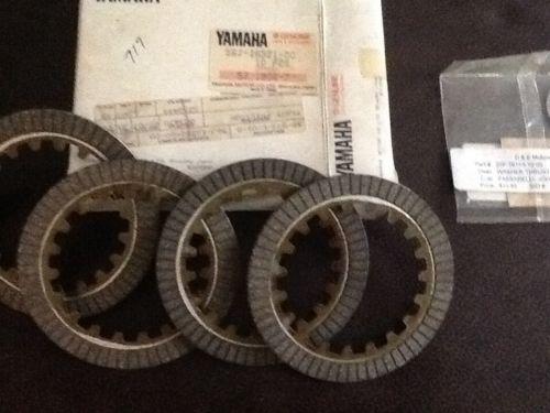 Yamaha nos 4 friction plates pw80 yfm80 yfm100 bw and thrust washer