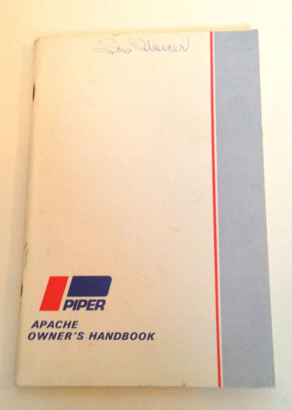 Piper pa-23 apache (1957-58) owner's handbook