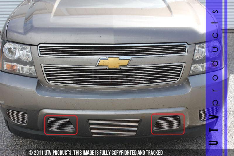 2007 - 2013 chevy tahoe 2pc tow hooks chrome billet grille kit chevrolet 