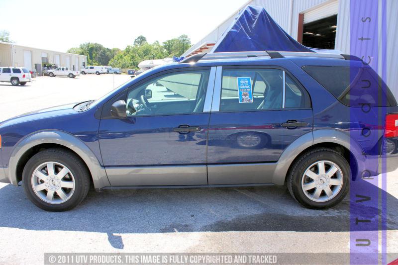 2005 - 2008 ford freestyle 6pc stainless steel beveled chrome pillars posts