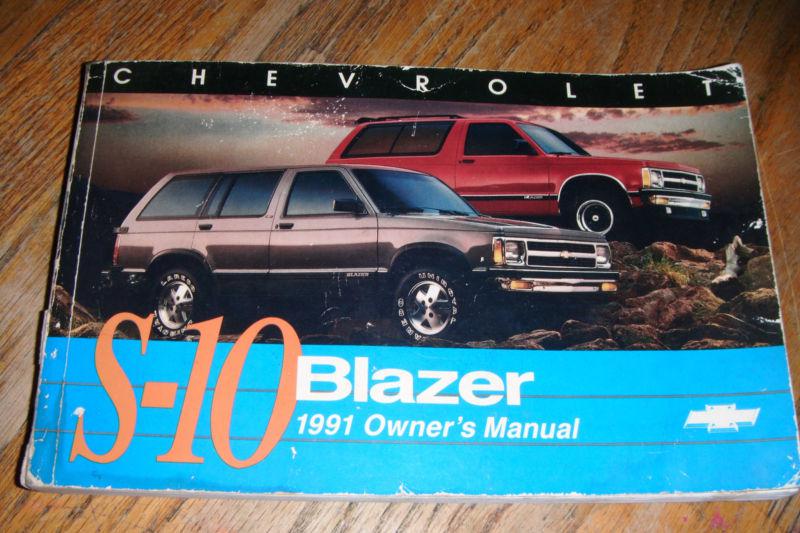 1991 blazer owner's manual (rip on back)