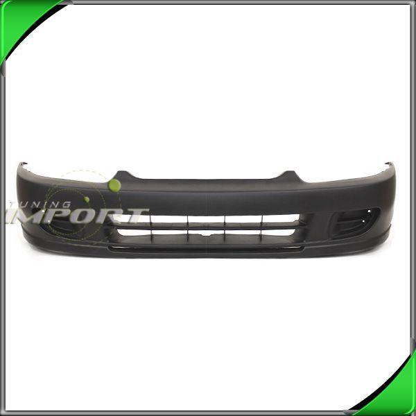 97-02 mitsubishi mirage 2dr front bumper cover matte black plastic non-primed