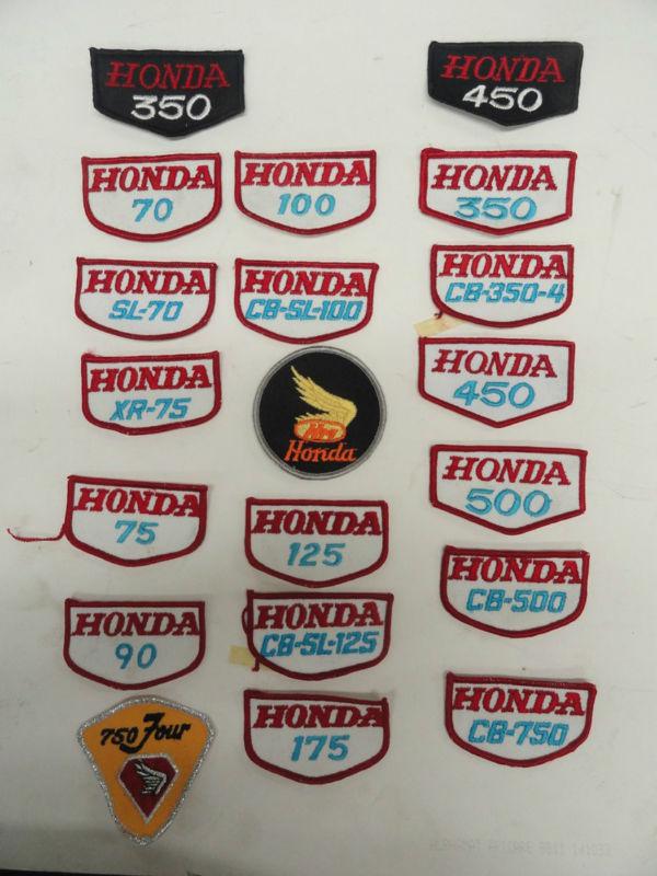 Honda "new old stock" vintage patches