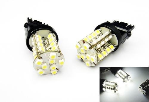 3156 3157 40 smd led turn signal parking light tail brake backup 3057 4157 white