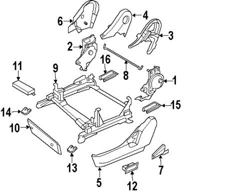 Infiniti 87066am306 genuine oem factory original seat switch