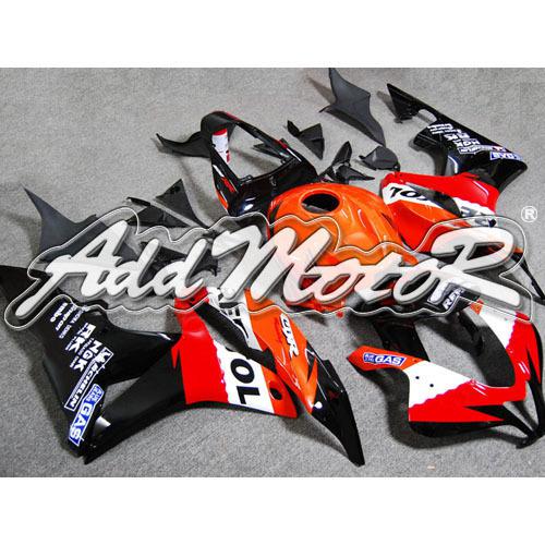 Injection molded fit 2007 2008 cbr600rr 07 08 orange repsol fairing 67n36